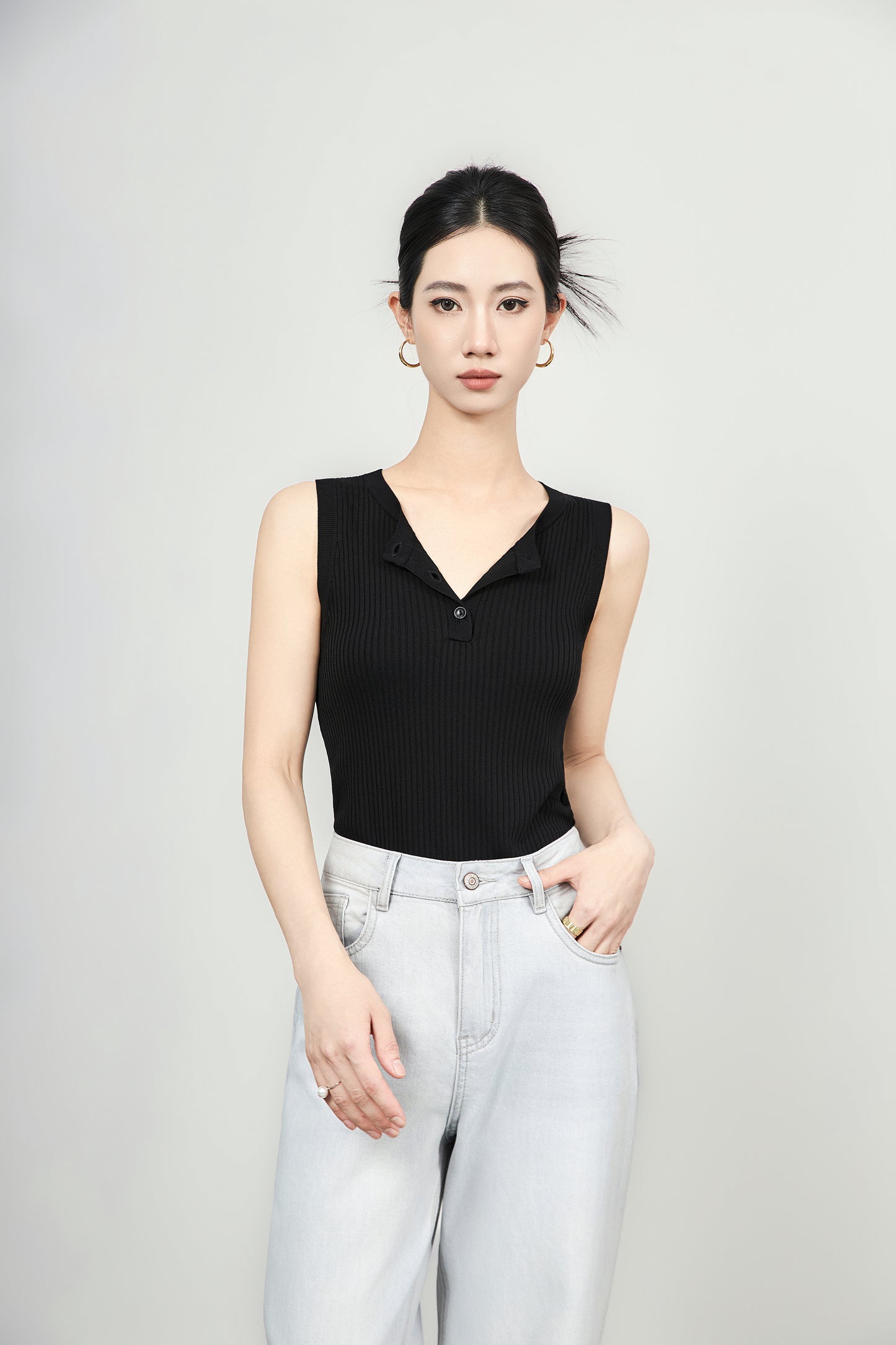 25ss Knitted vest and sleeveless T-shirt