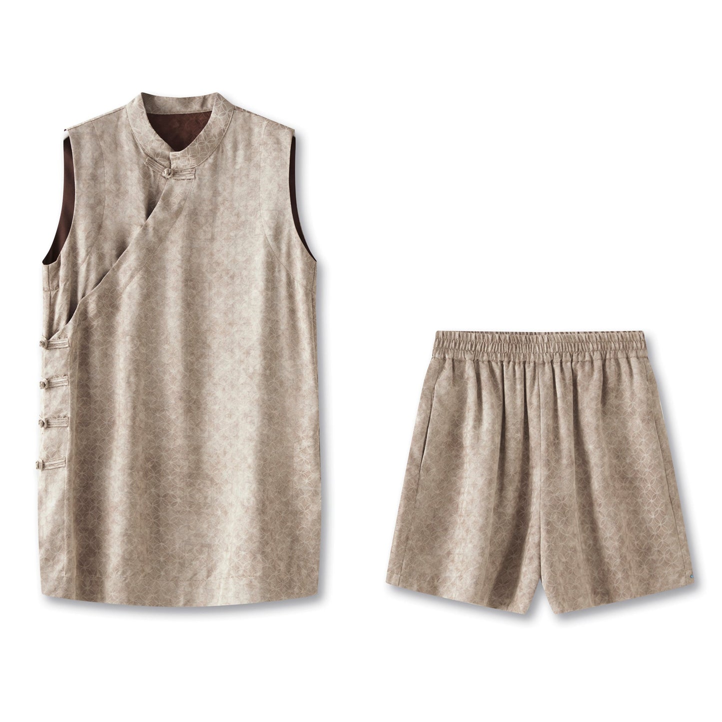 25ss New Chinese-style Xiangyunsha waistcoat set