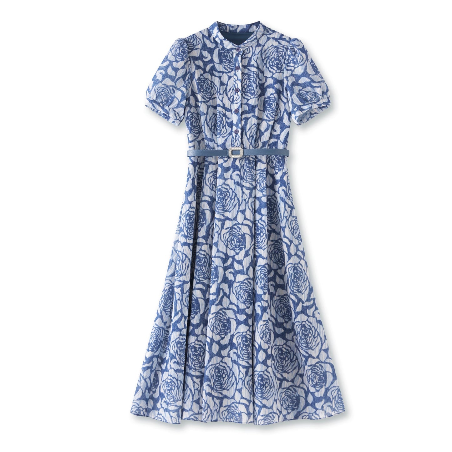 25ss Fashionable and retro slimming dress with a cinched waist