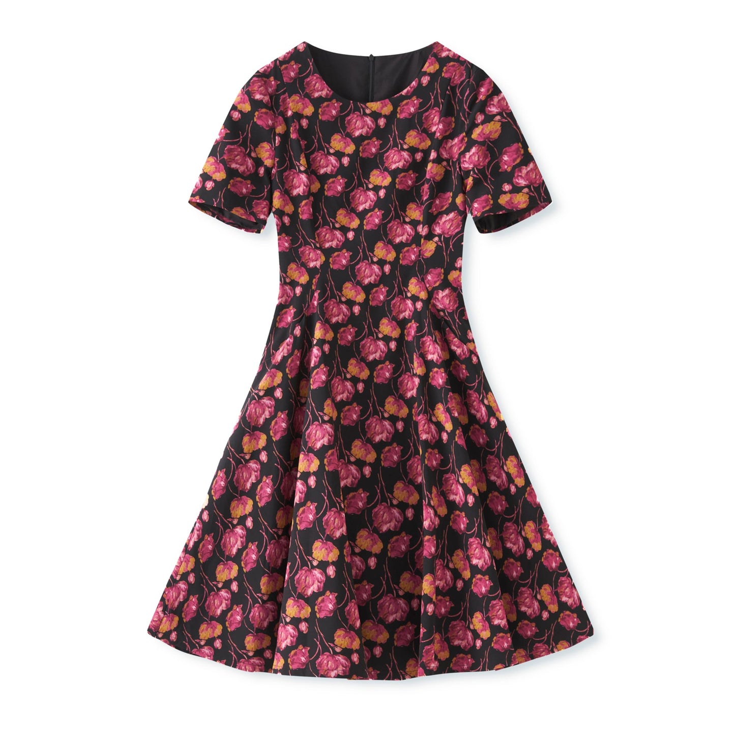 25ss French retro printed dress