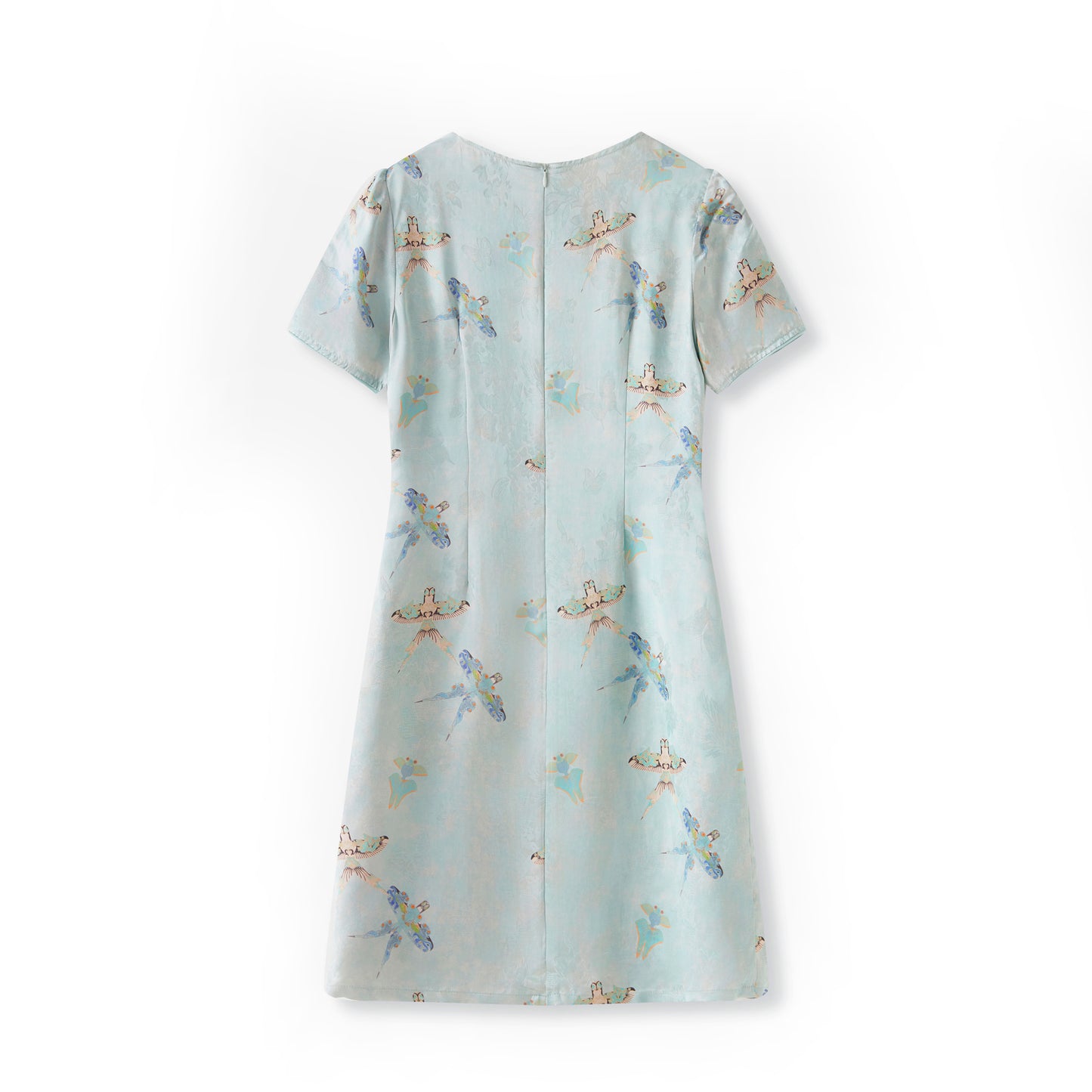 25ss Chinese-style jacquard cheongsam dress