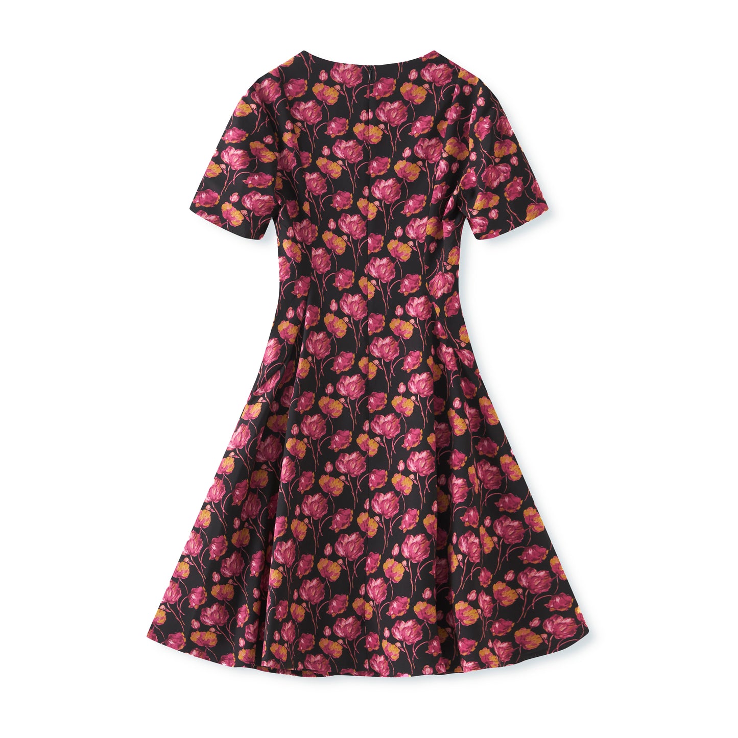 25ss French retro printed dress