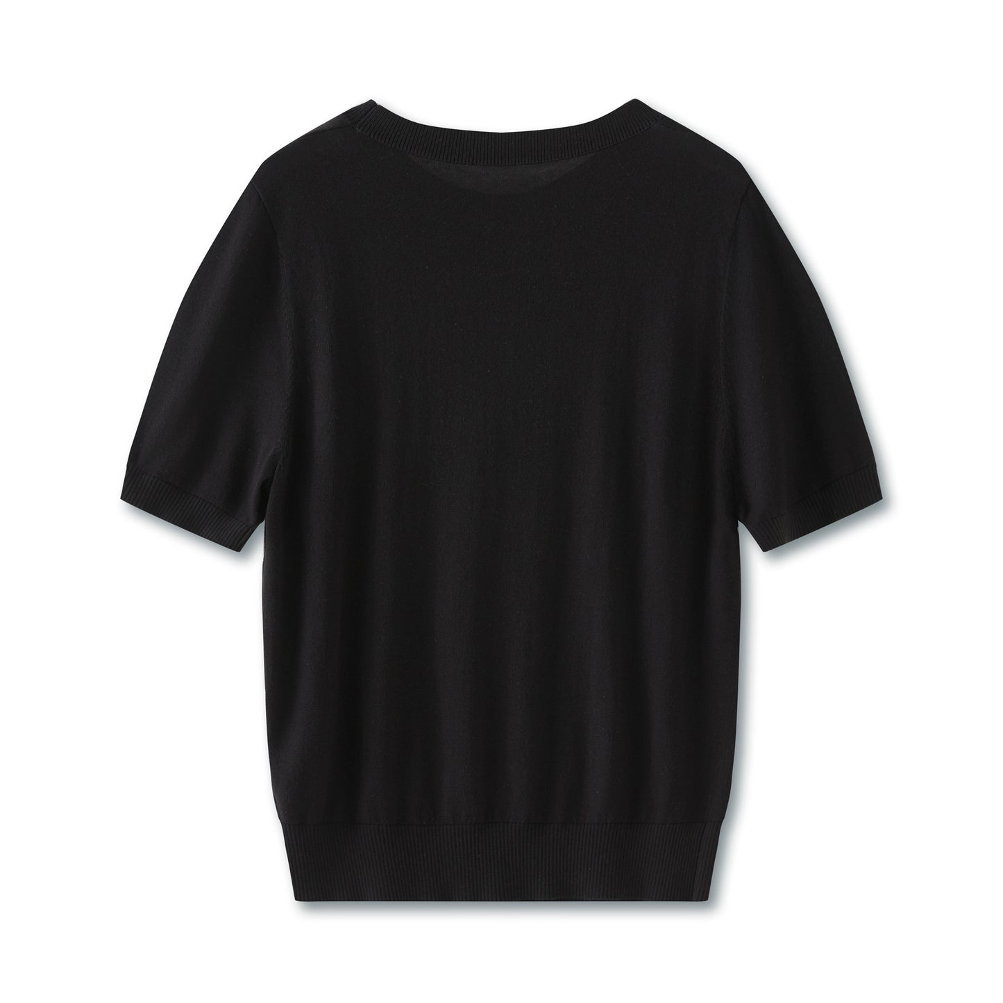 25ss Tencel wool breathable knitted short-sleeved T-shirt
