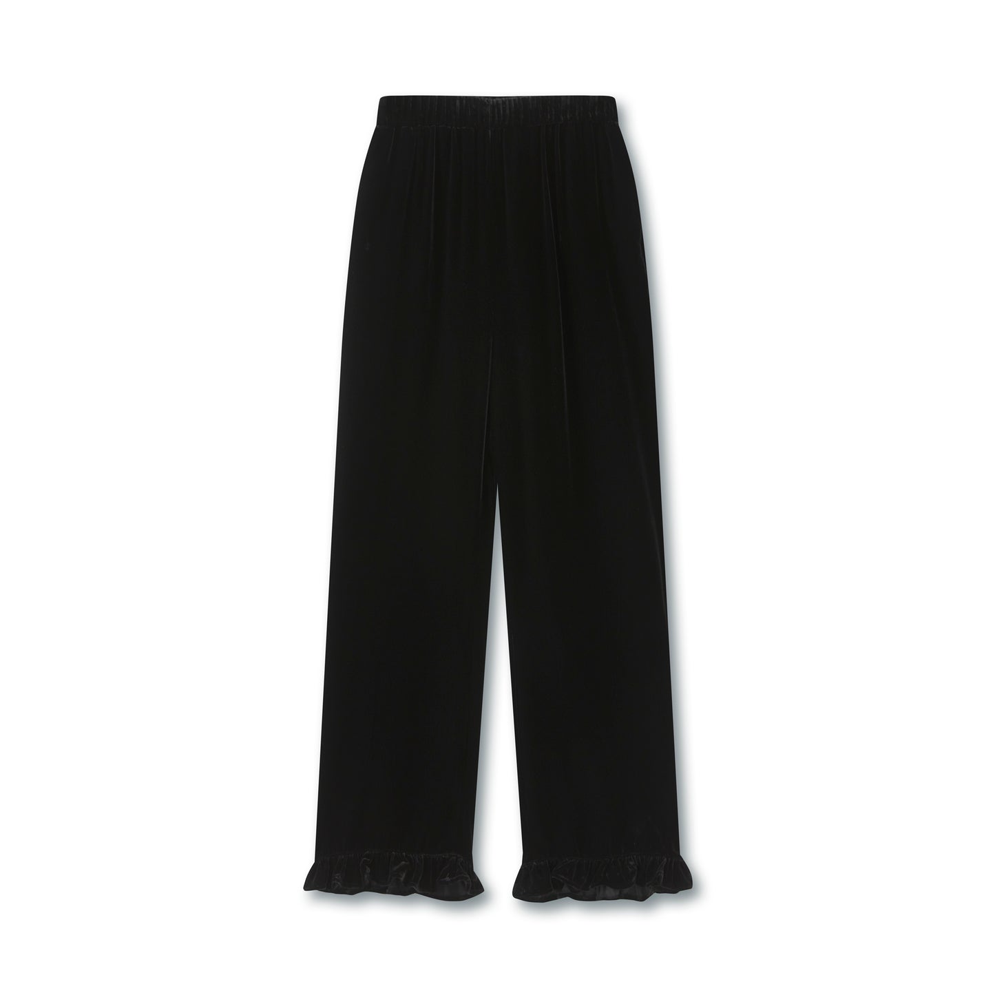 25ss Fashionable velvet elastic casual pants