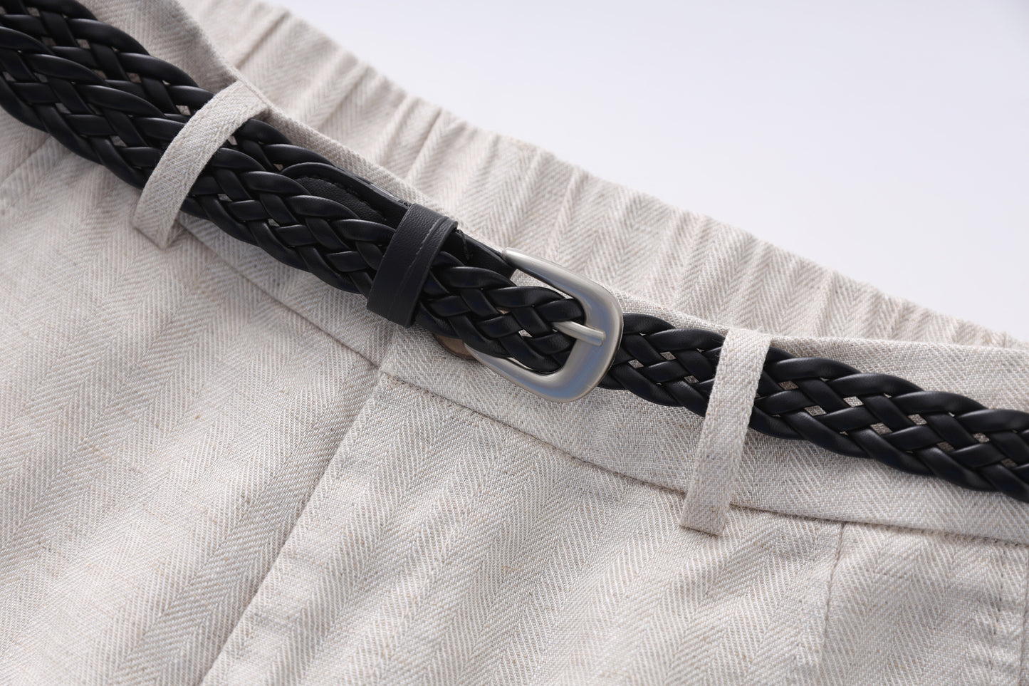 25ss Tencel linen straight-leg pants