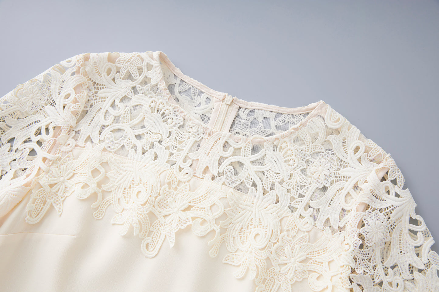 25ss Lace embroidered dress