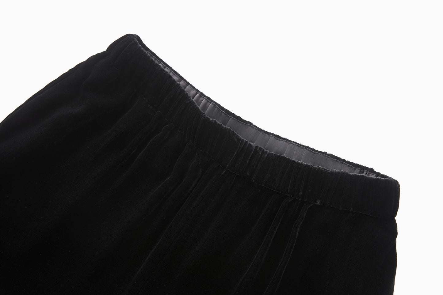25ss Fashionable velvet elastic casual pants