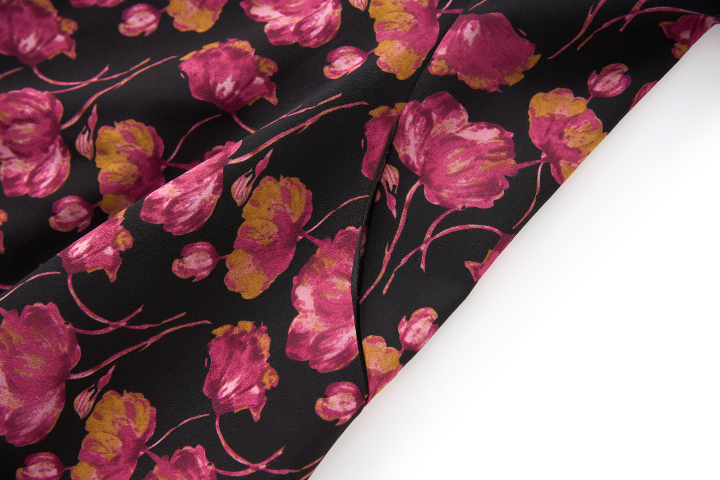 25ss French retro printed dress
