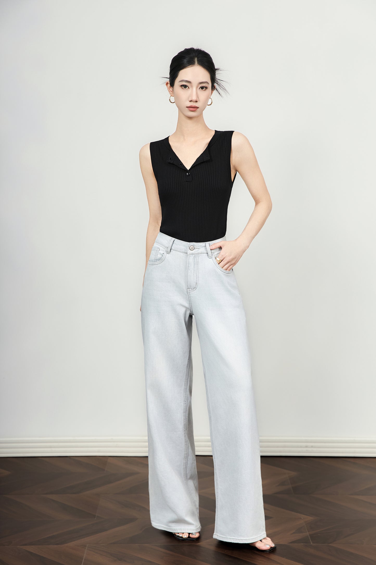 25ss Knitted vest and sleeveless T-shirt