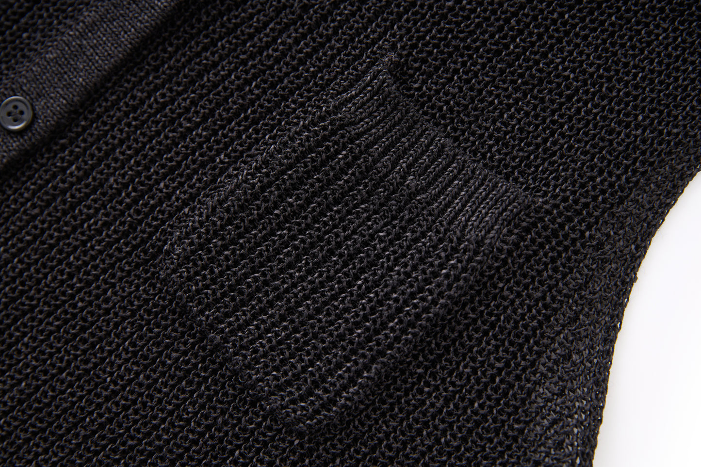 25ss V-neck single-pocket sleeveless knitted vest