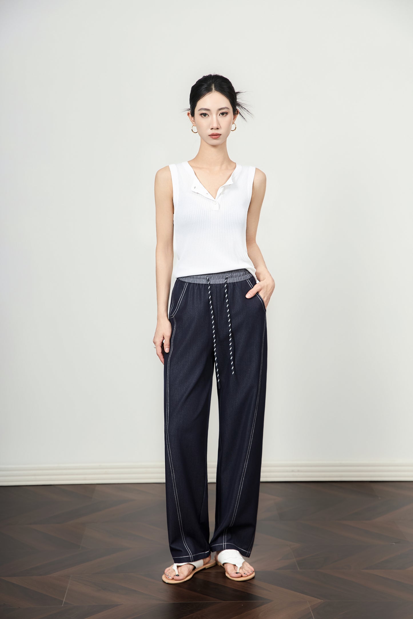 25ss Knitted vest and sleeveless T-shirt