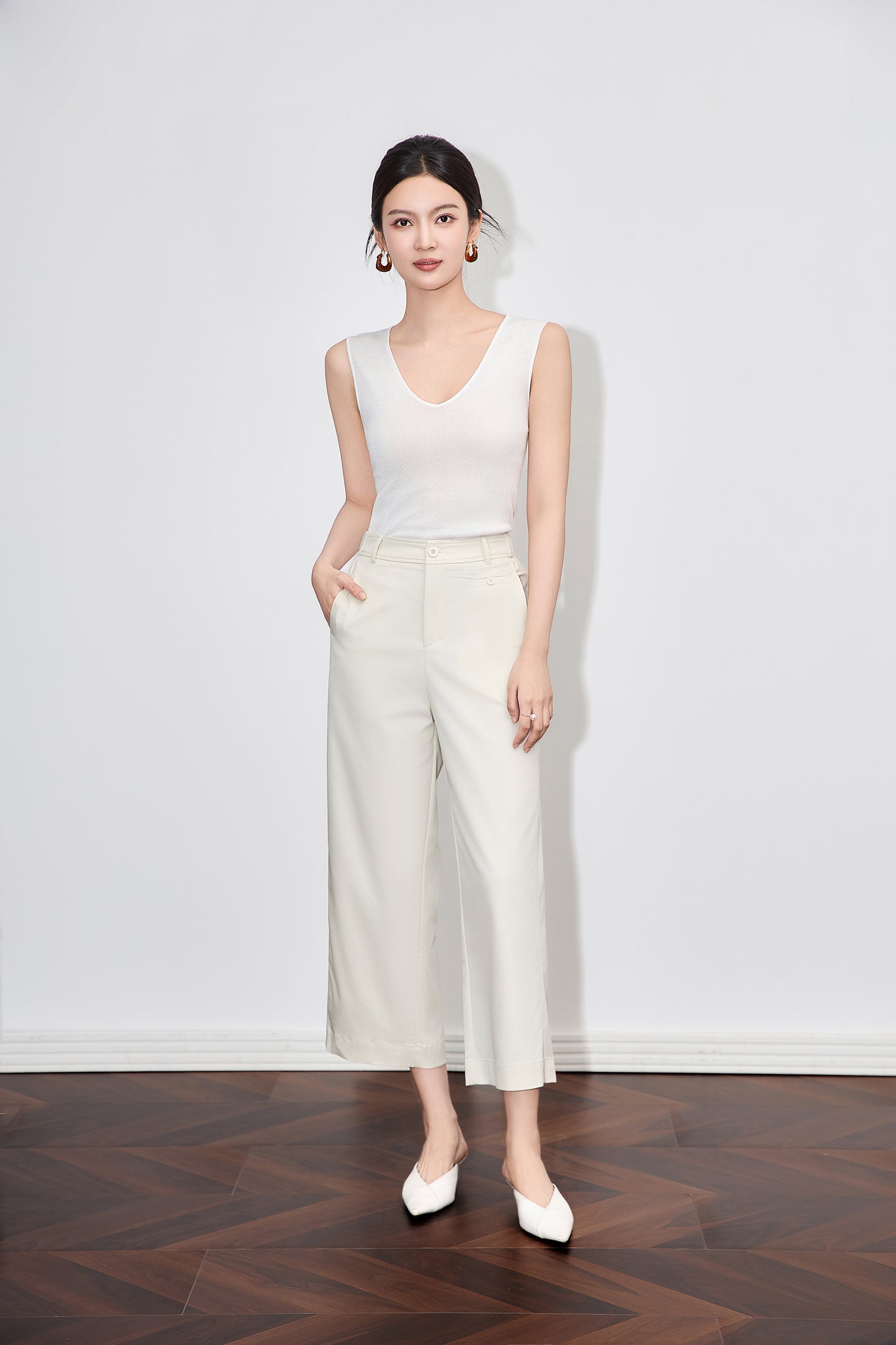 25ss High-elasticity casual pants