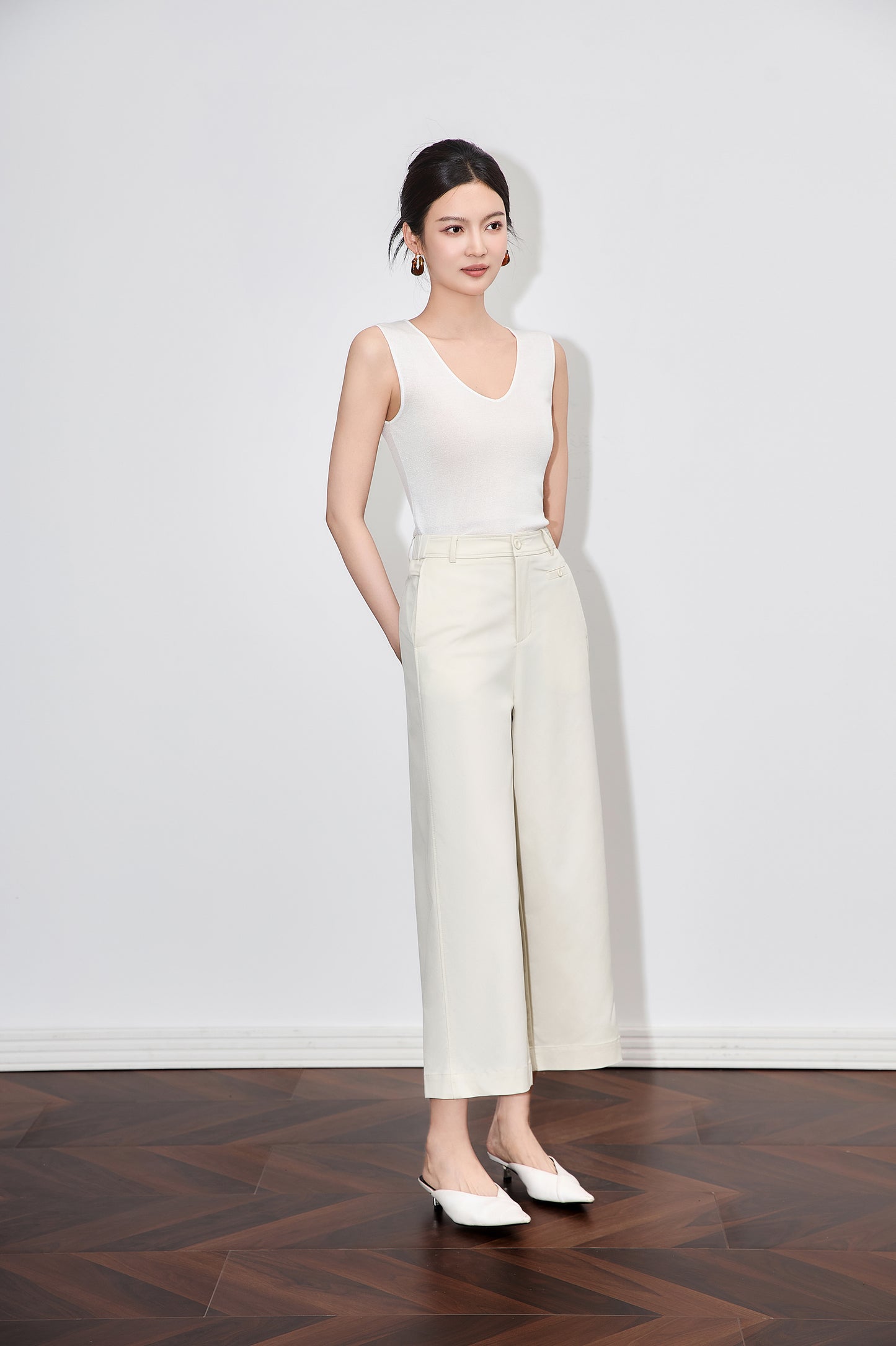 25ss High-elasticity casual pants