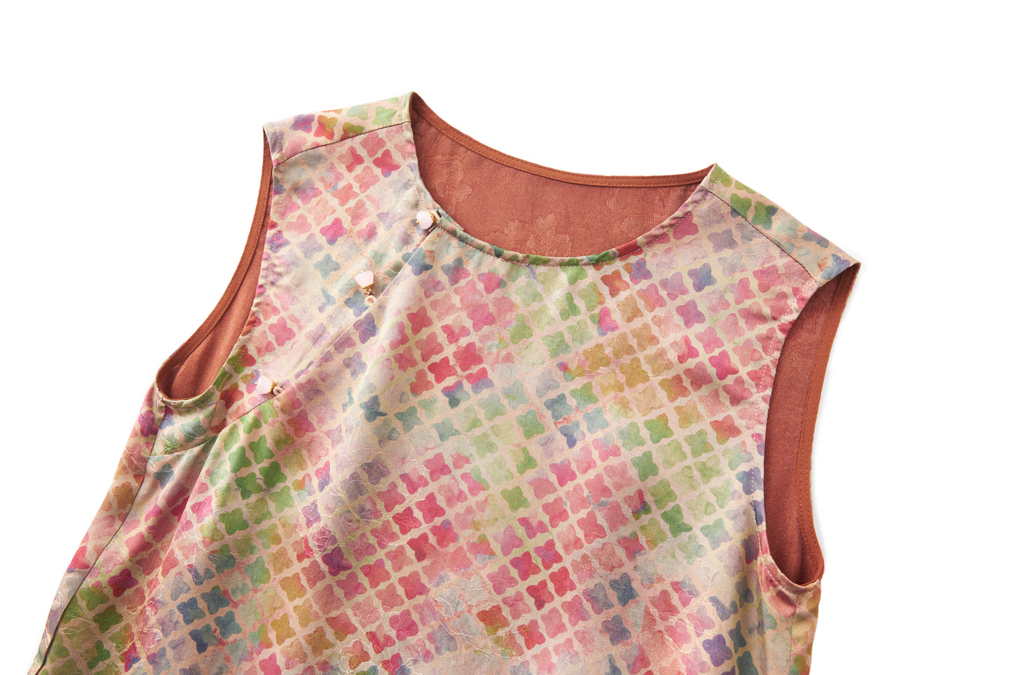 25ss A two-piece set of Chinese-style jacquard waistcoats