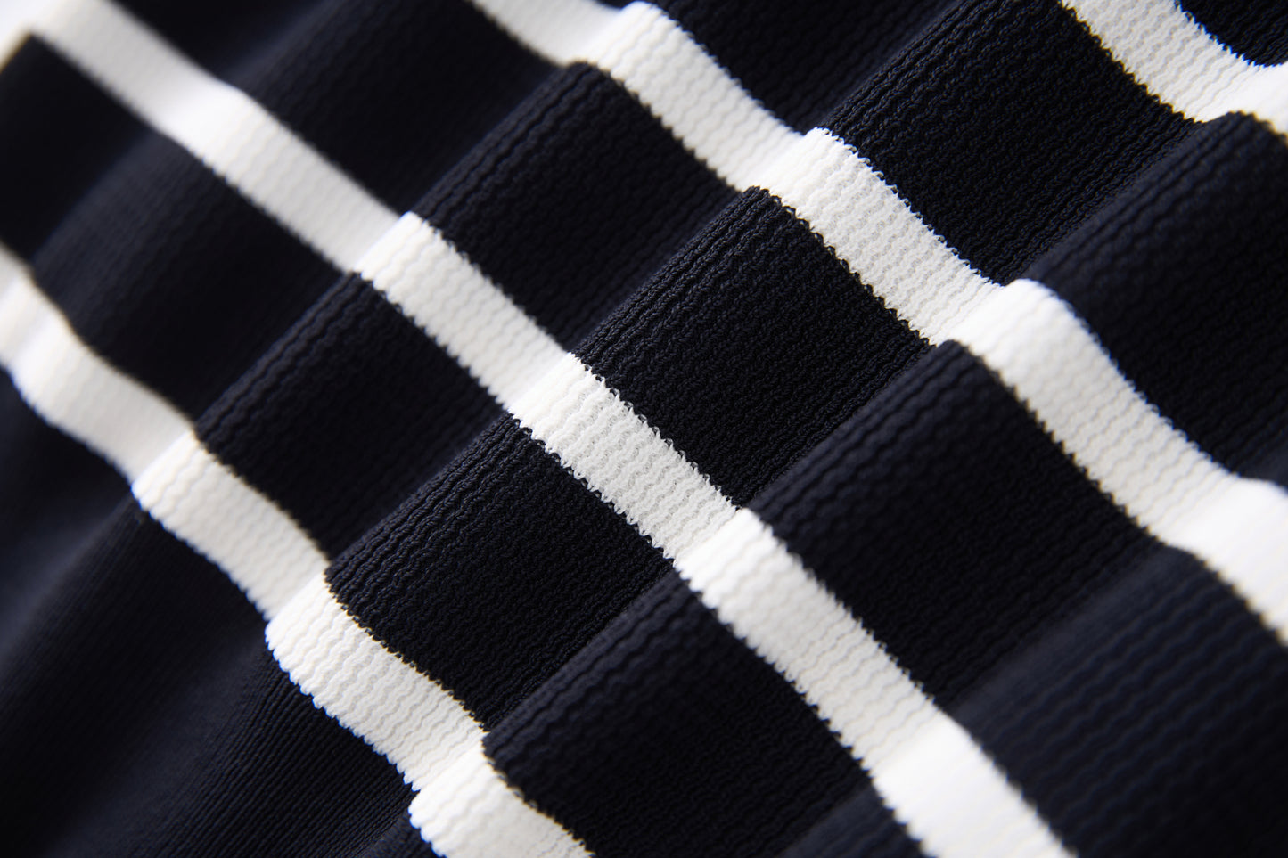 25ss Ice silk yarn striped patchwork knitted T-shirt