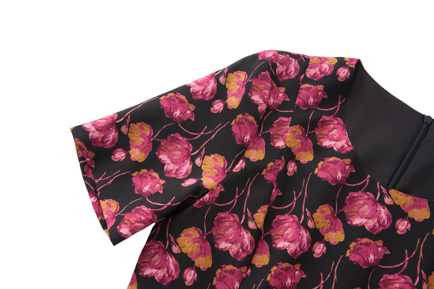 25ss French retro printed dress