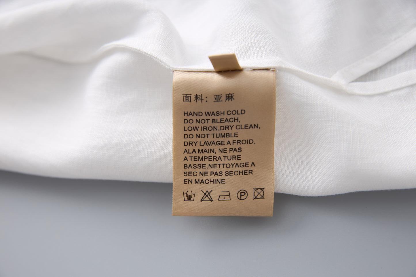 25ss French V-neck linen vest and plain wide-leg suit