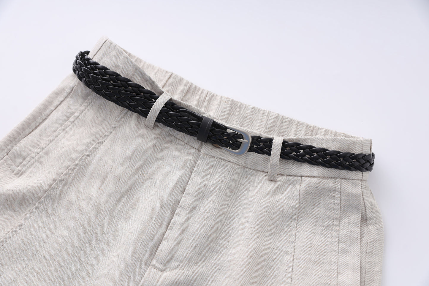 25ss Tencel linen straight-leg pants