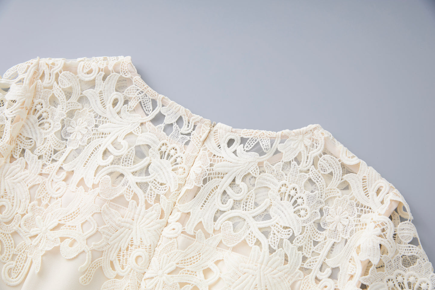 25ss Lace embroidered dress