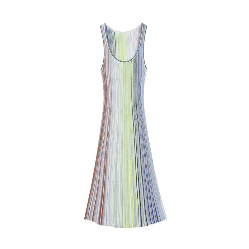 25ss Spring and summer lady A-line knitted dress