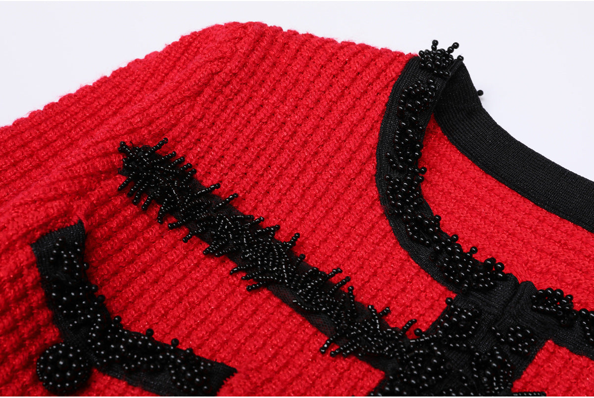 25ss European and American autumn and winter knitted dresses