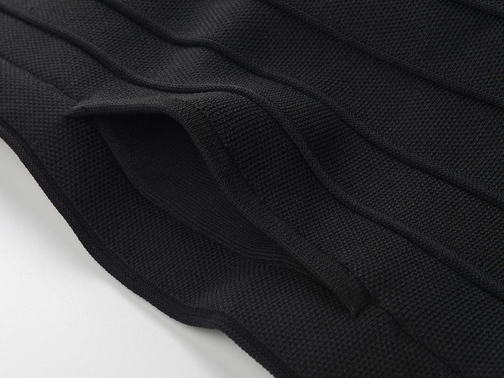 25ss French intellectual halter knitted long dress