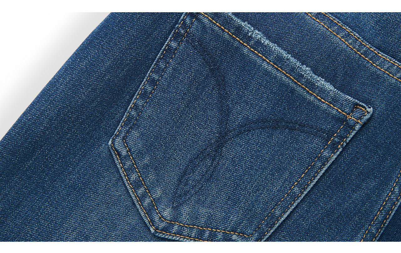 25ss Smoothed bamboo joint slightly flared jeans