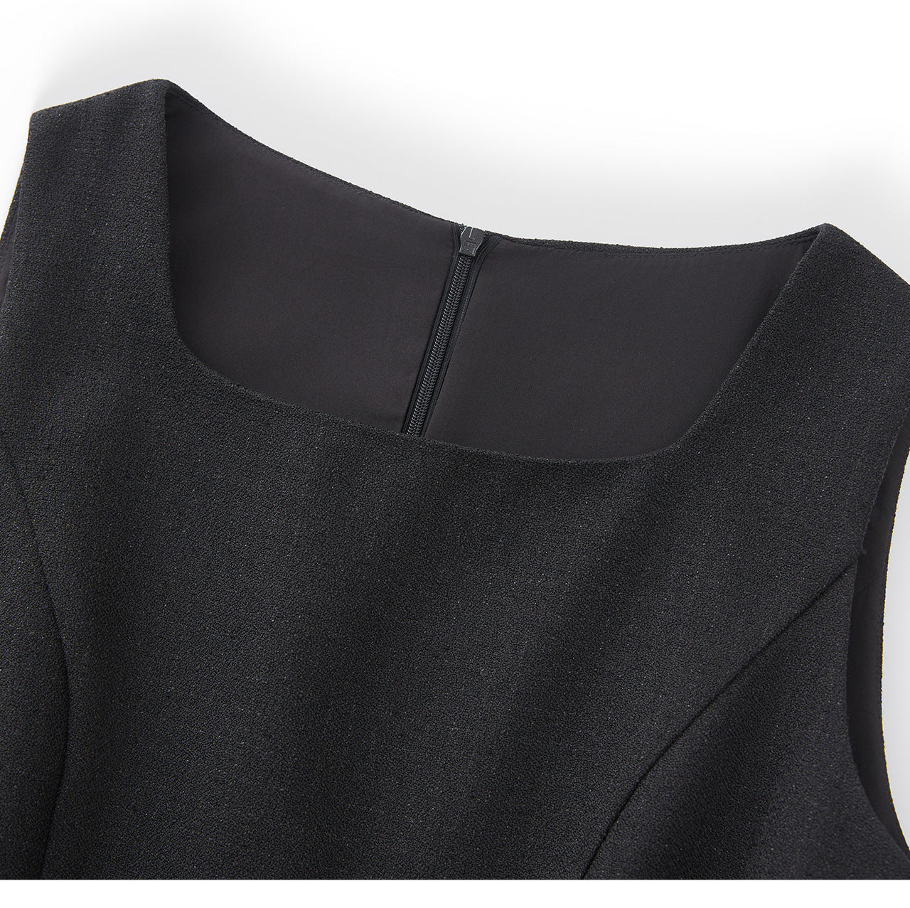 25ss French high-end cinched-waist wide-hem dress