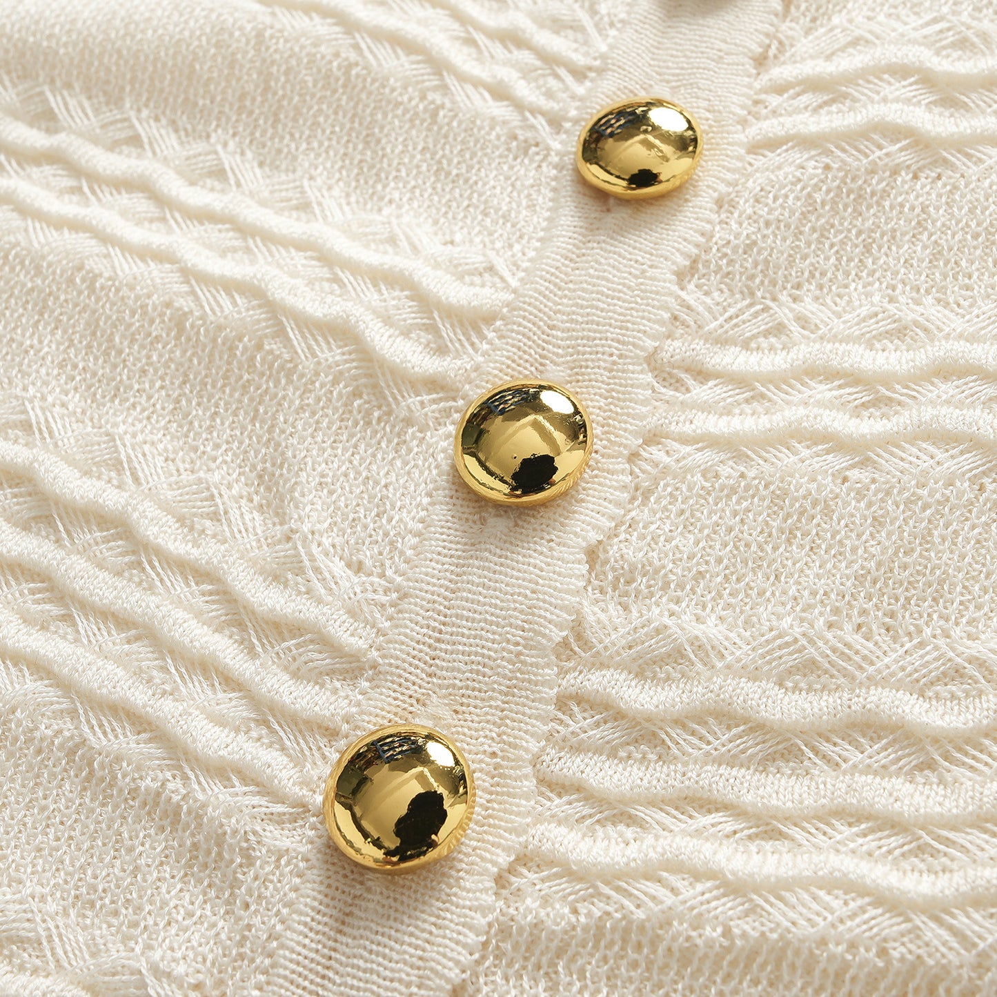 25ss Early autumn ruffled hem knitted cardigan