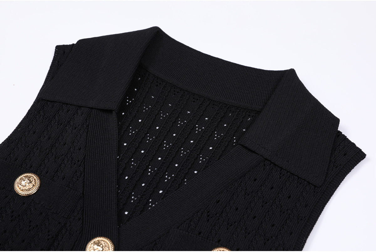 25ss A sleeveless dress for a European and American socialite