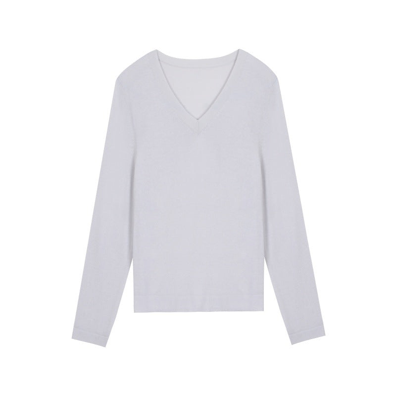 25ss Elegant autumn and winter Tencel wool knitted sweater