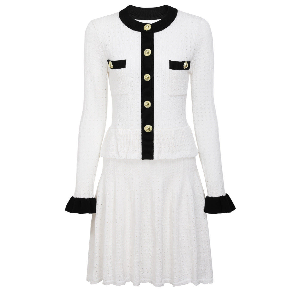 25ss Short European and American knitted dresses for autumn and winter