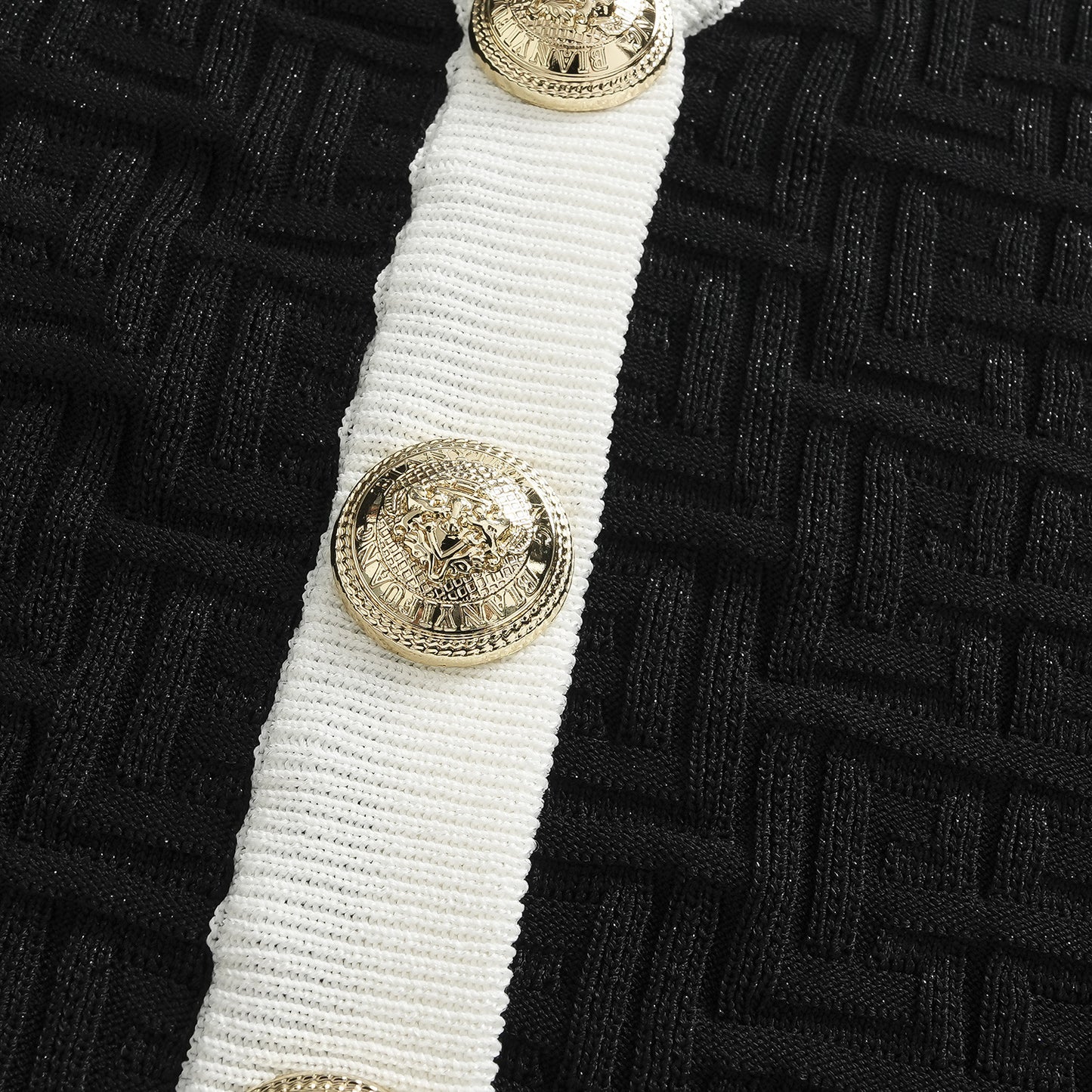 25ss Early autumn color-blocking jacquard chanel-style knitted sweater