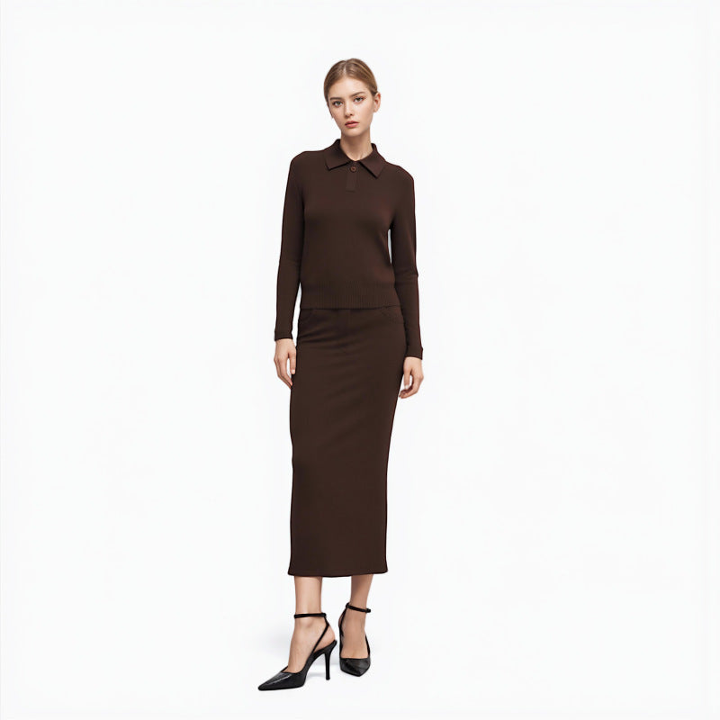 25ss Autumn and winter cotton and wool knitted fashion sets