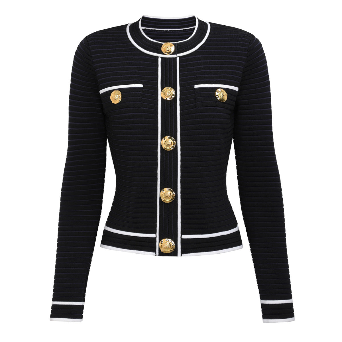 25ss A classic cardigan knitted suit for autumn and winter fashion