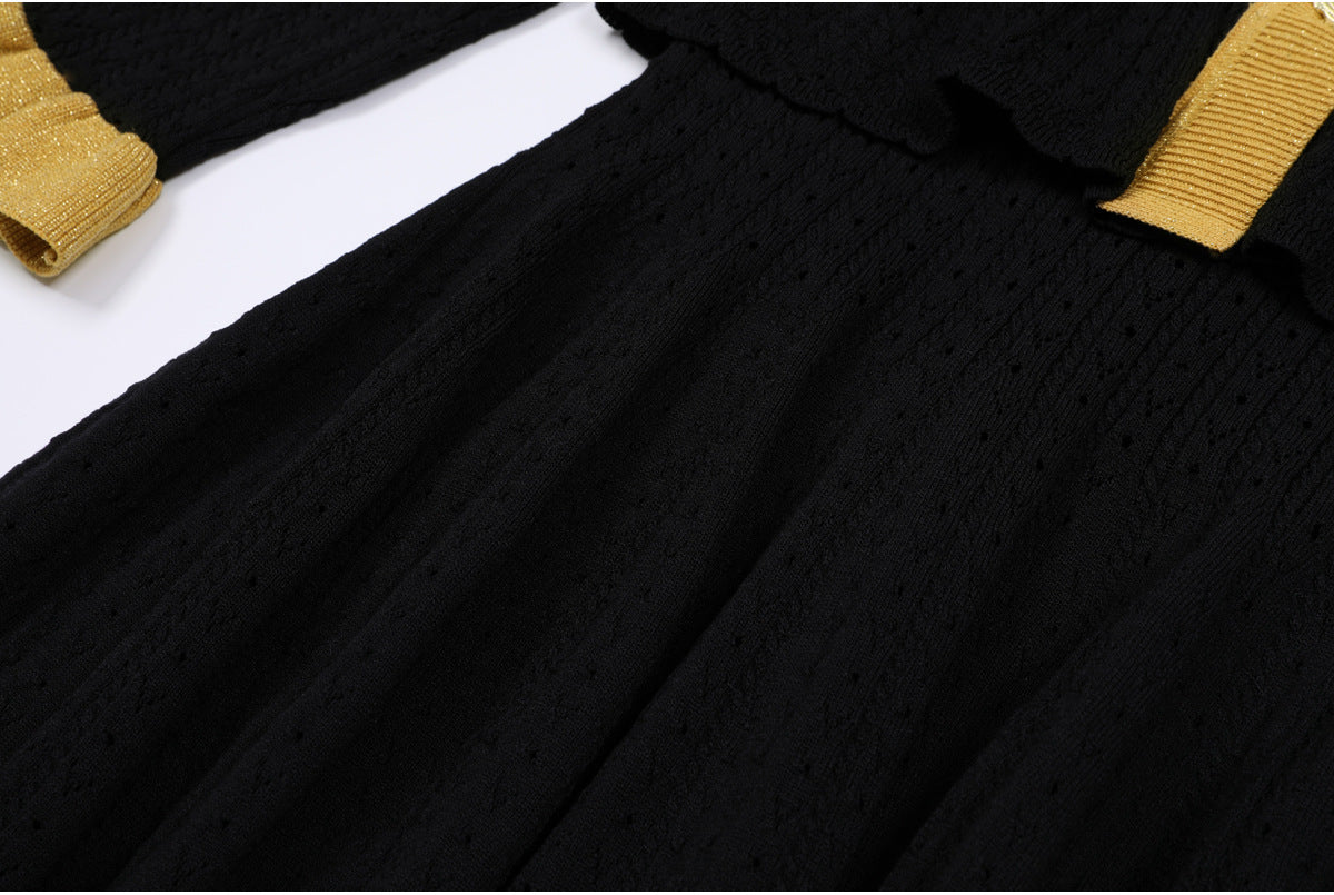 25ss Short European and American knitted dresses for autumn and winter