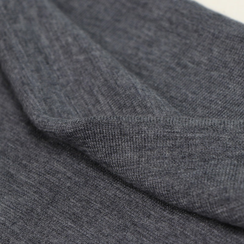 25ss One-shoulder wool knitted dress for autumn and winter