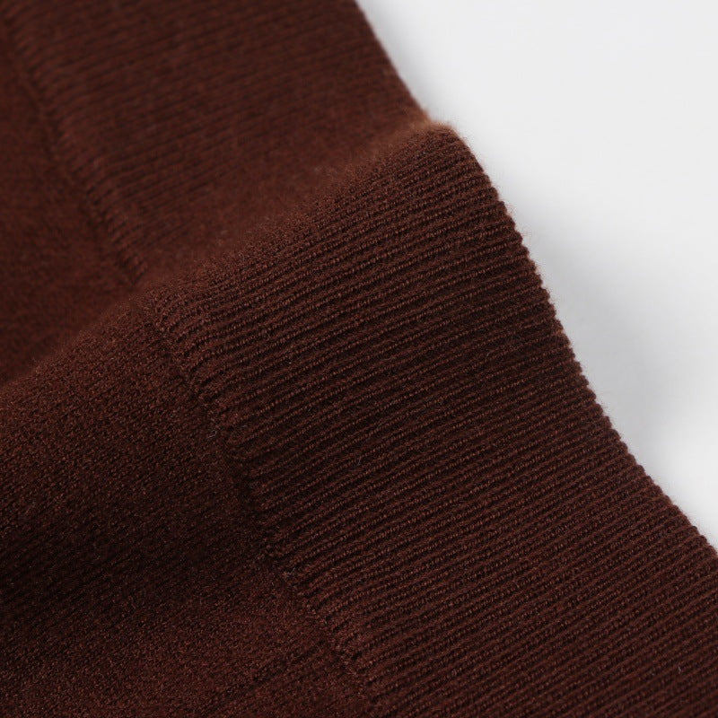 25ss Spring and Autumn Polo collar cashmere knitted casual suit