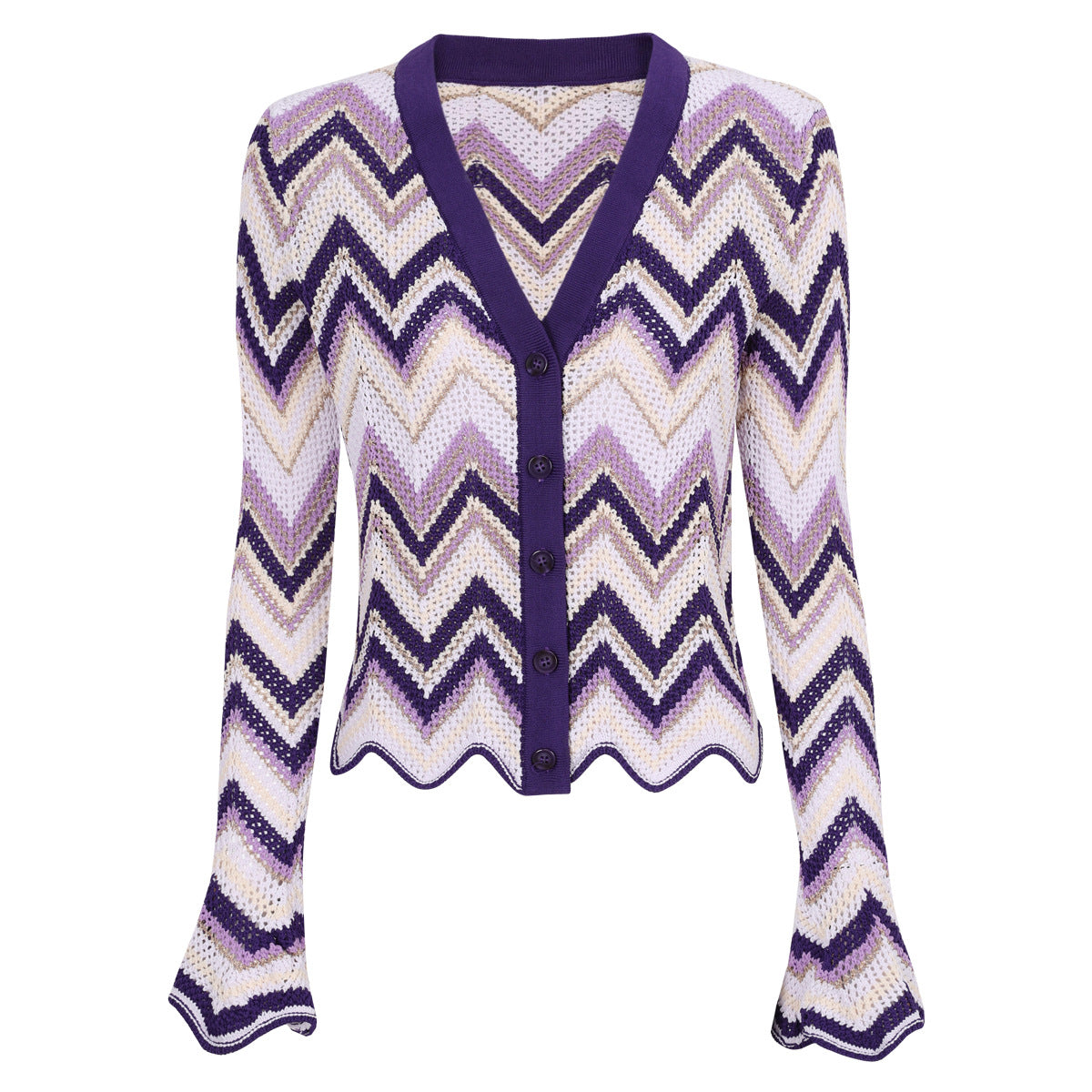 25ss Slimming long-sleeved knitted sweater coat