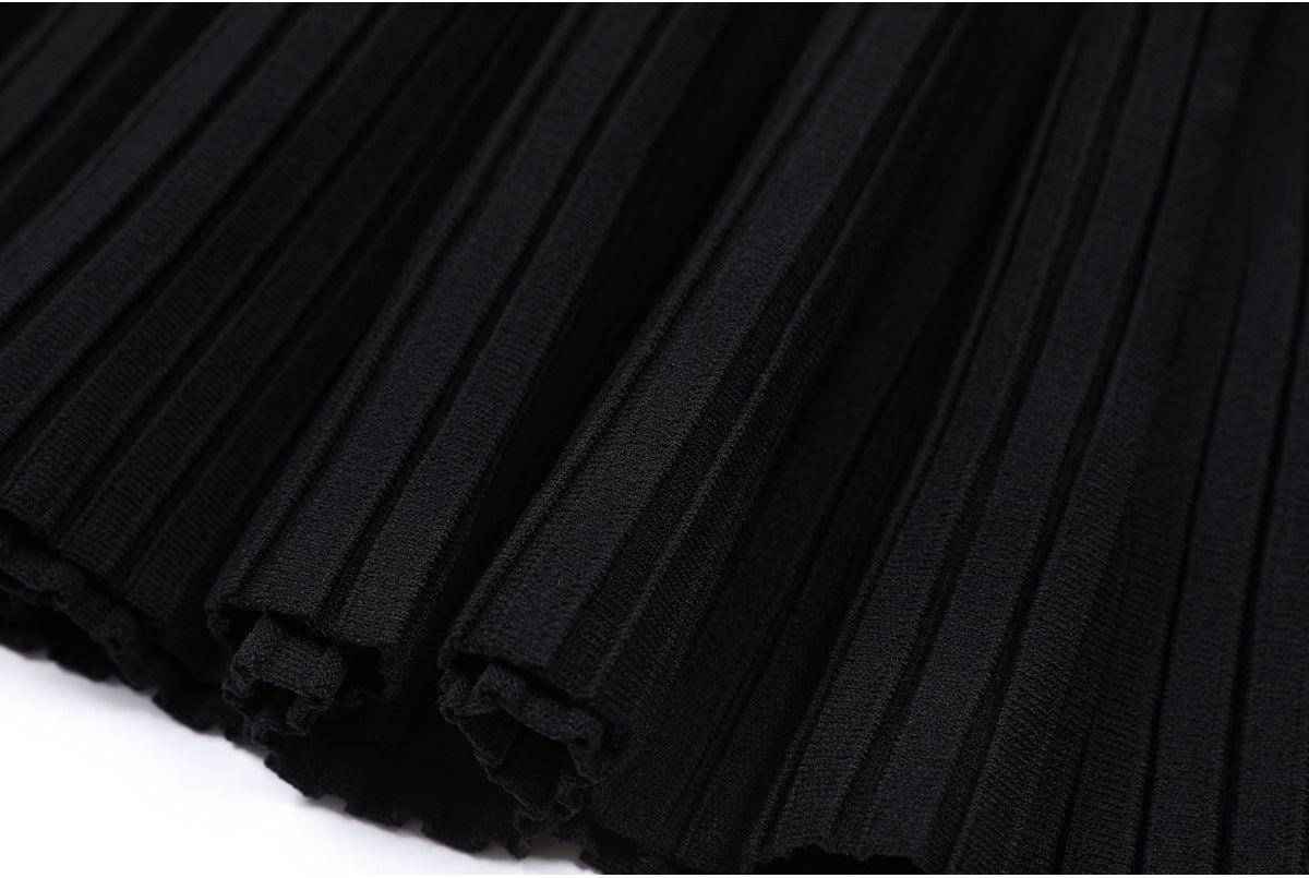 25ss Knitted dress for European and American socialites
