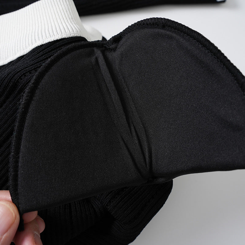 A high-quality knitted cardigan jacket