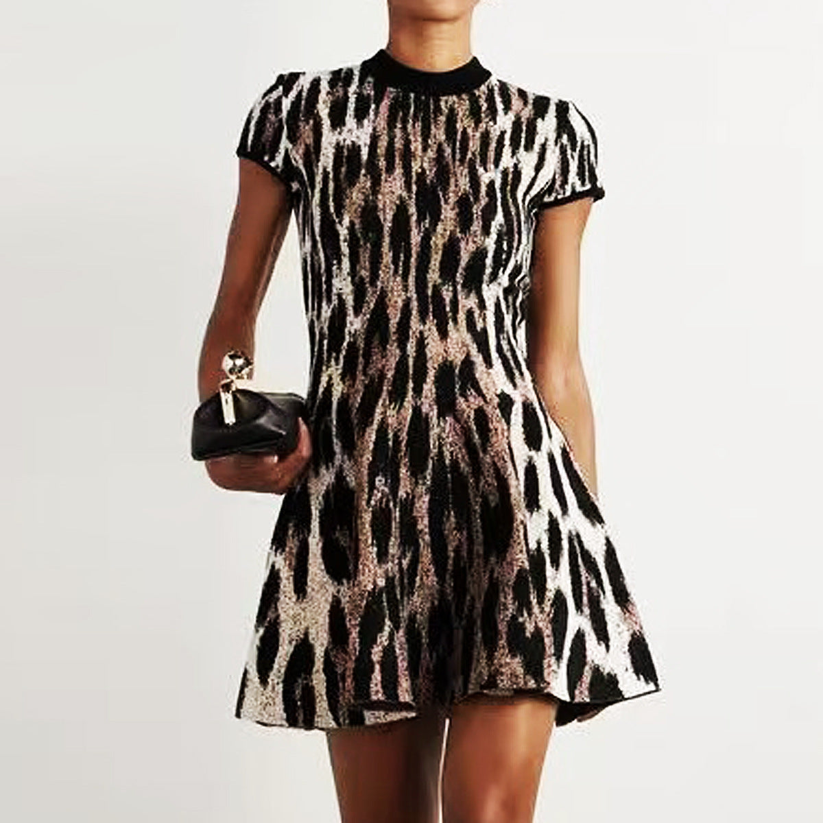 25ss European and American fashionable knitted suit dress