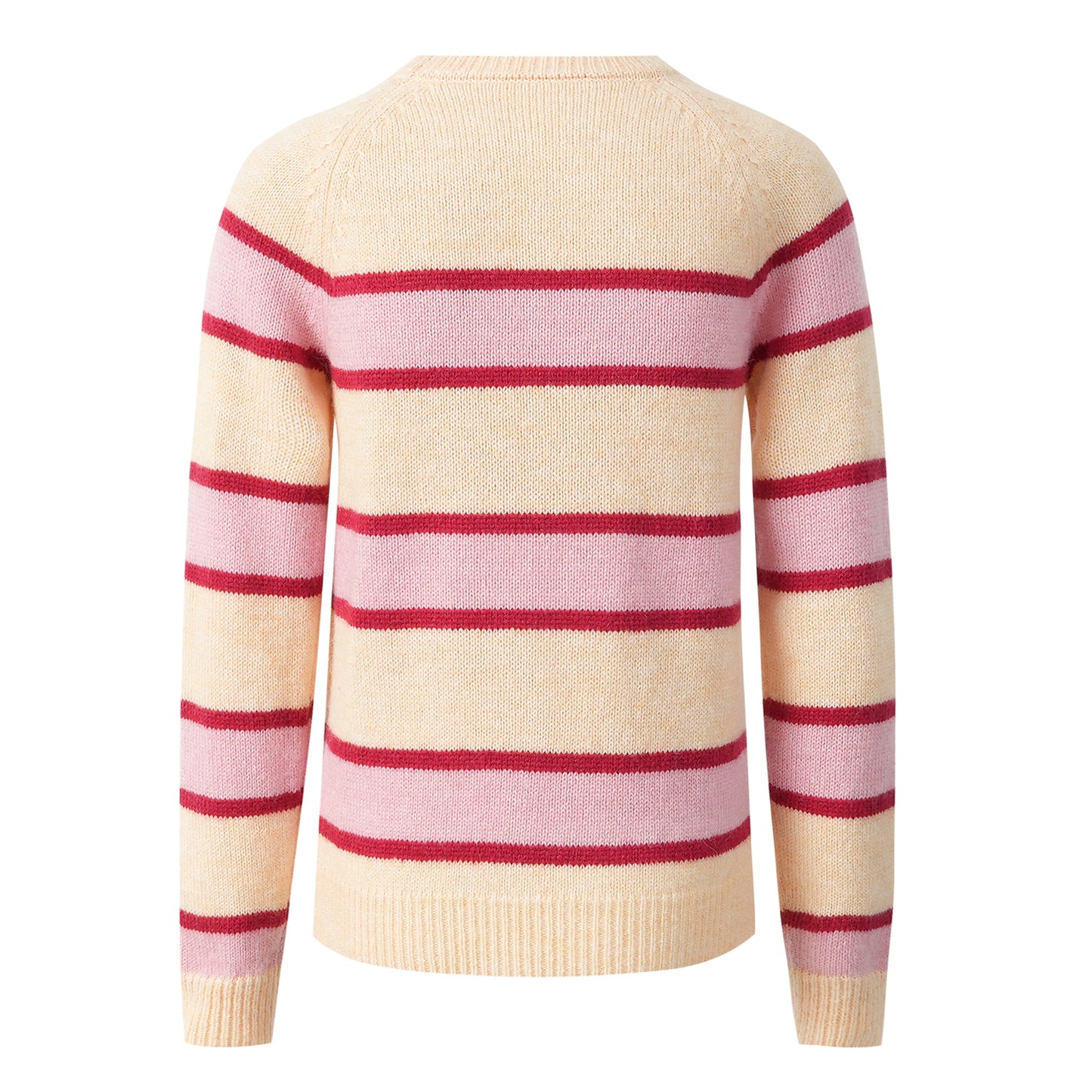 25ss Autumn color-block long-sleeved knitwear