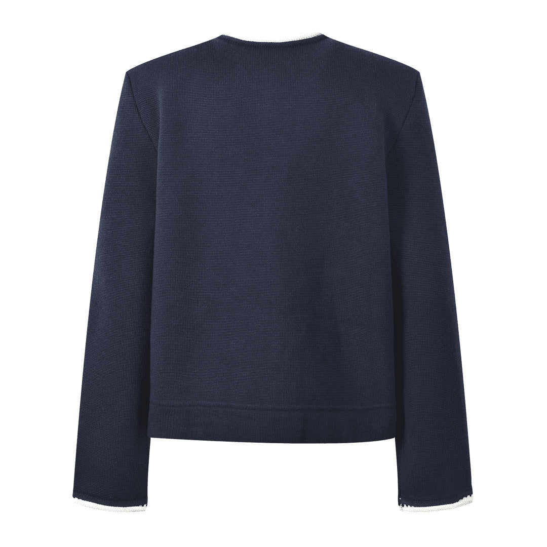 25ss A simple and versatile chanel-style knitted cardigan