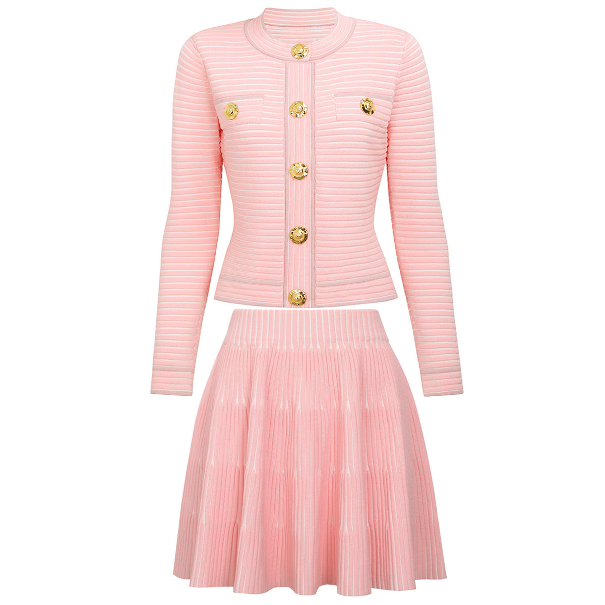 25ss A classic cardigan knitted suit for autumn and winter fashion