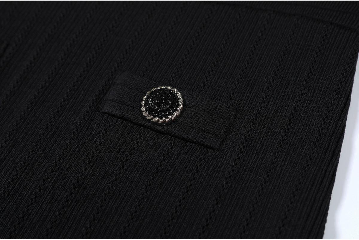 25ss A versatile and slimming beaded hip-hugging dress