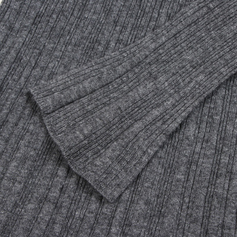 25ss Elegant woolen base knitted dress for autumn and winter