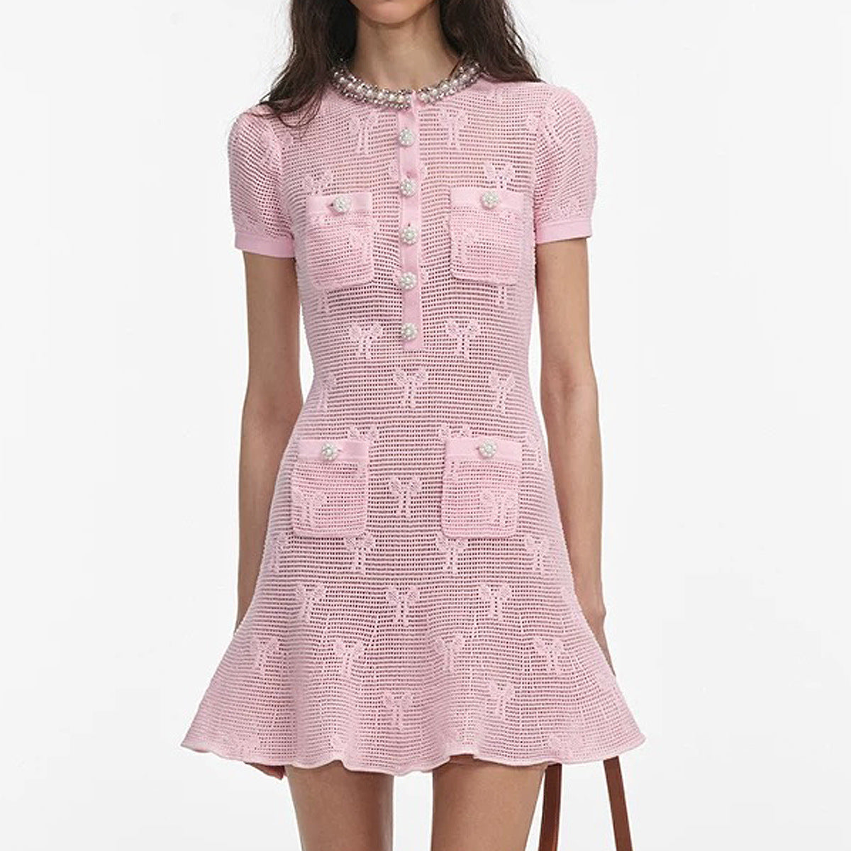 25ss European and American fashionable knitted dress