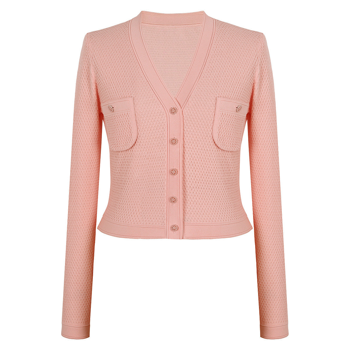 25ss A slimming knitted sweater coat for socialite