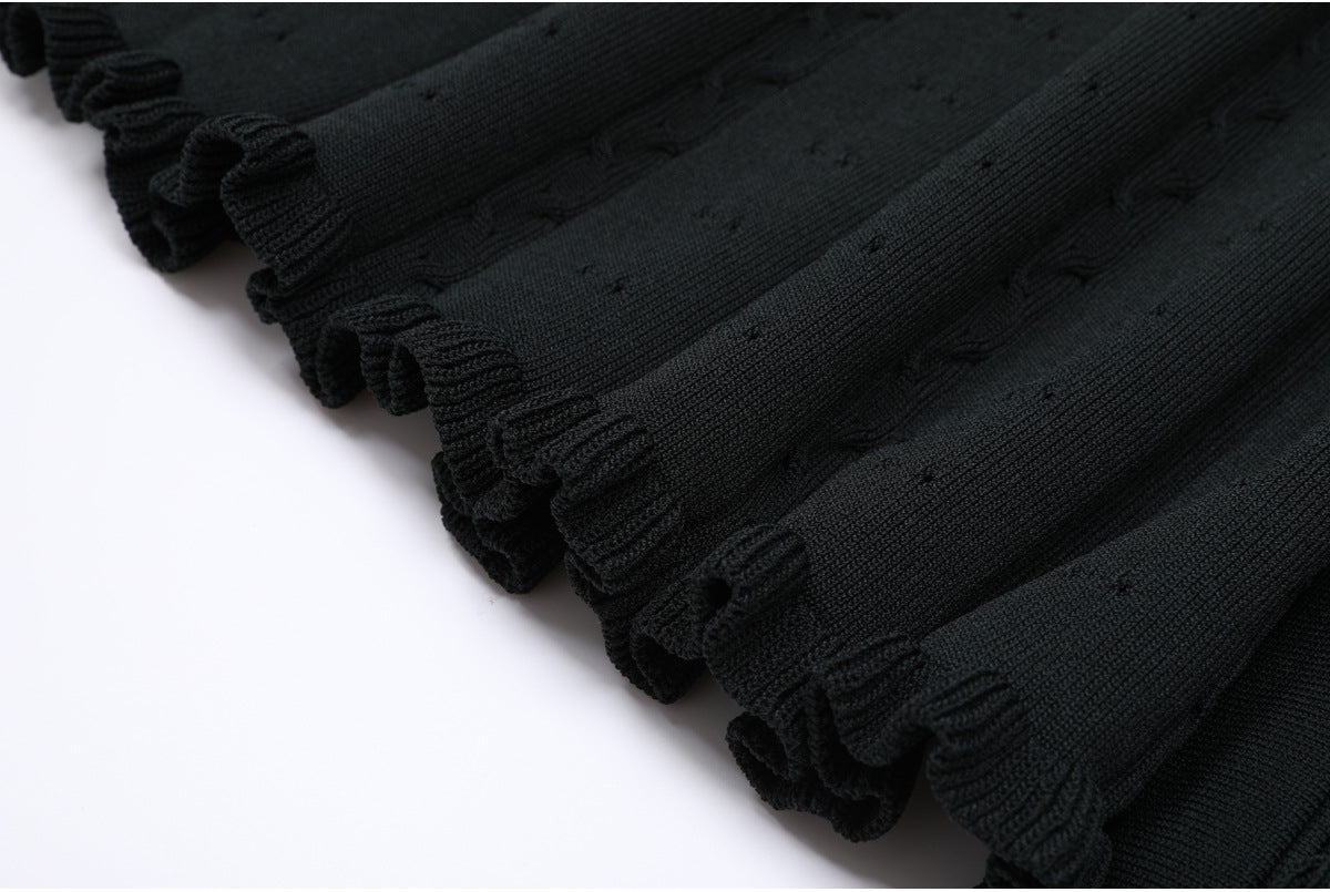 25ss Spring and Autumn fashion knitted suit dress